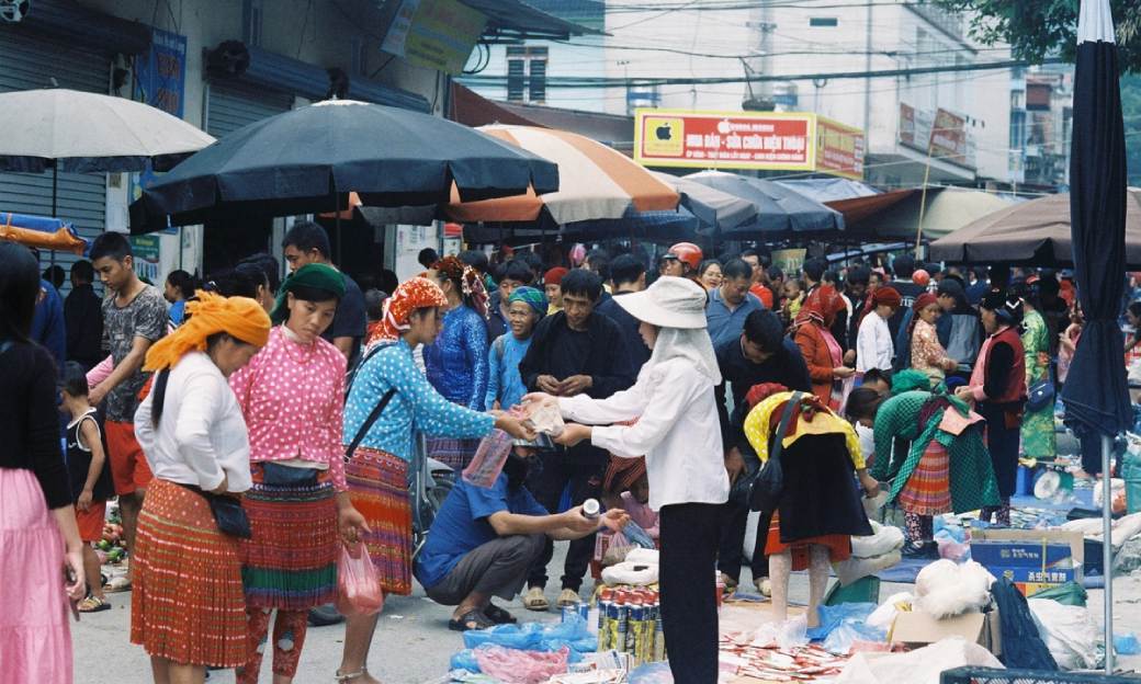 A local market in Ha Giang 